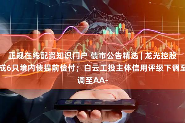 正规在线配资知识门户 债市公告精选 | 龙光控股已完成6只境内债提前偿付；白云工投主体信用评级下调至AA-